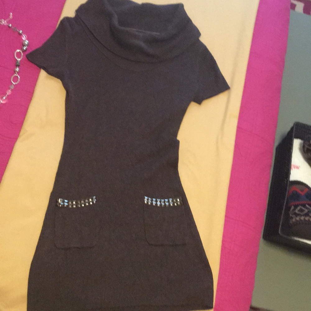 Chocolate brown tunic top or can wear as a dress. - Picture 2 of 5